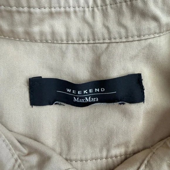 MaxMara Weekend Short-Sleeve Belted Shirt Dress - Picture 3 of 6